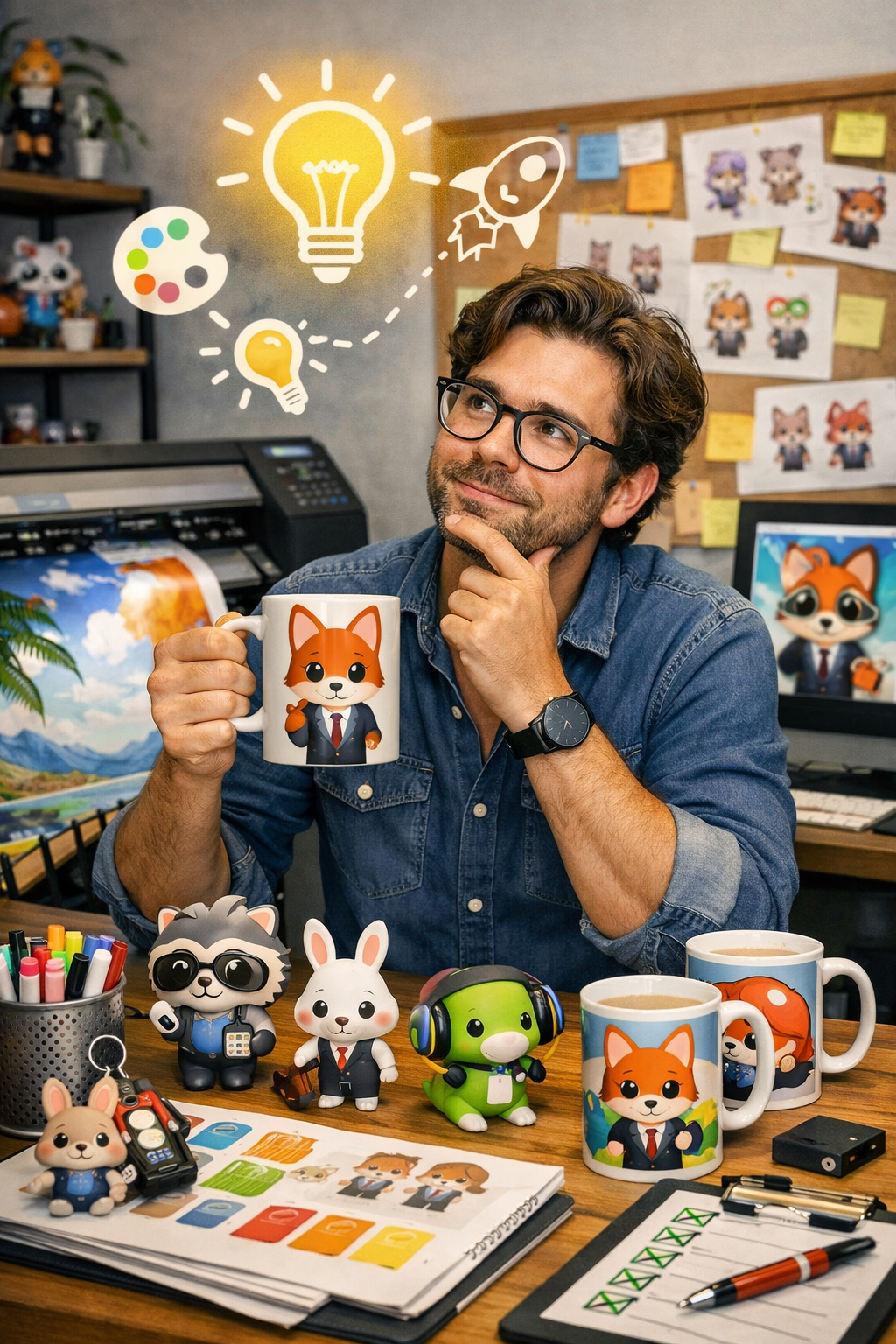 Bombillo creativo simbolizando ideas innovadoras en publicidad